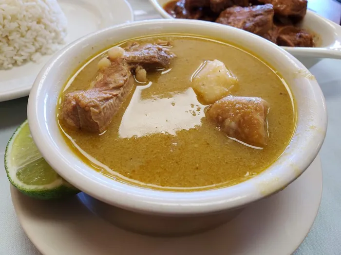 Bowl of sancocho stew